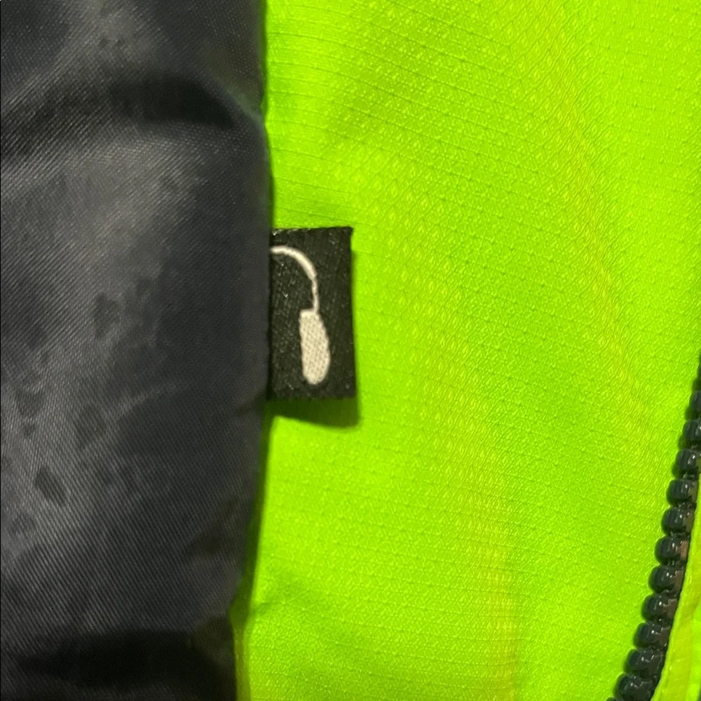 Gerry Insulated Blue and Green Jacket Removable Hood Size Large